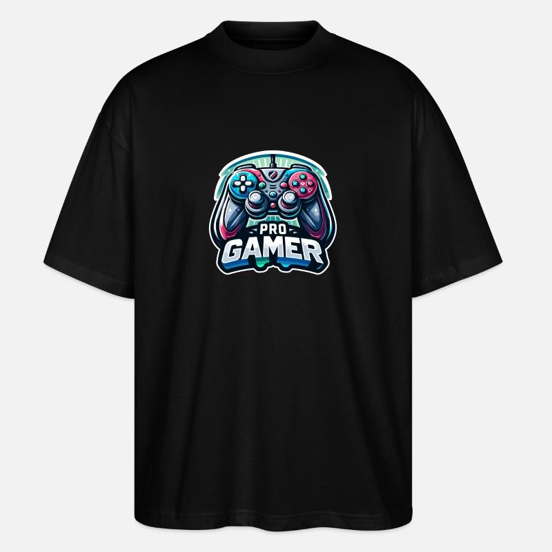 Pro Gamer - Controller Illustration - Stanley/Stella Oversized Unisex Bio T-Shirt Blaster 2.0 - Schwarz