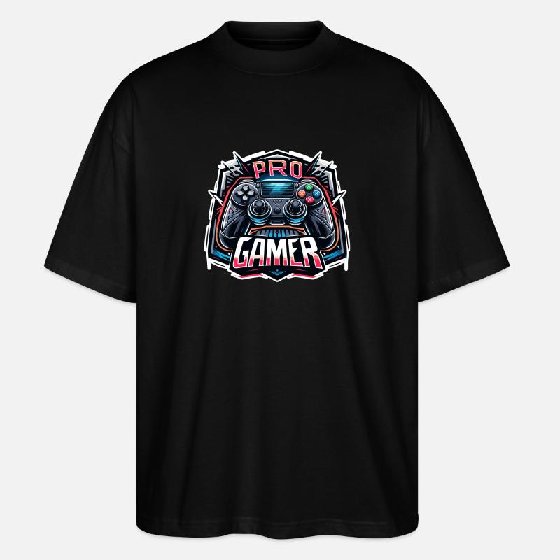 Pro Gamer - Controller Illustration - Stanley/Stella Oversized Unisex Organic T-shirt Blaster 2.0 - black