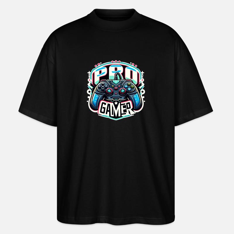 Pro Gamer - Controller Illustration - Stanley/Stella Oversized Unisex Bio T-Shirt Blaster 2.0 - Schwarz