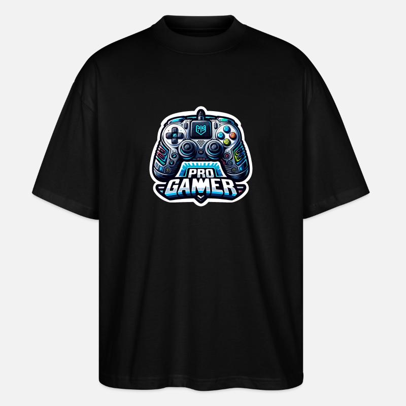 Pro Gamer - Controller Illustration - Stanley/Stella Oversized Unisex Organic T-shirt Blaster 2.0 - black