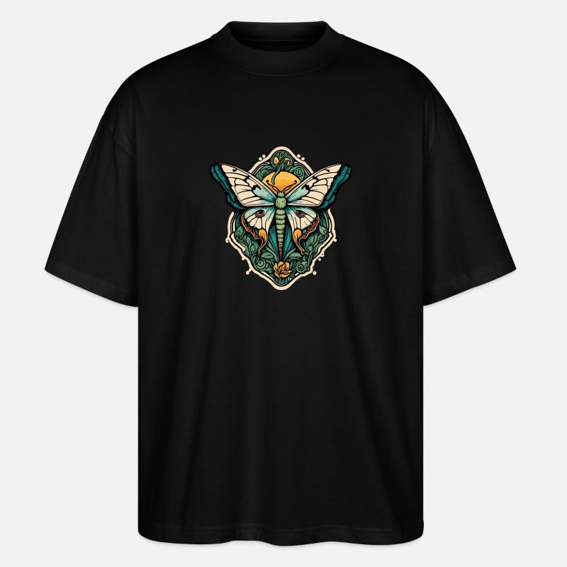 Butterfly - Stanley/Stella Oversized Unisex Bio T-Shirt Blaster 2.0 - Schwarz