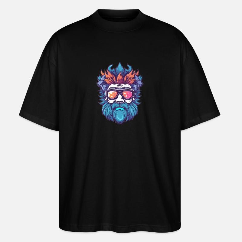 Mann König Brille - Stanley/Stella Oversized Unisex Bio T-Shirt Blaster 2.0 - Schwarz