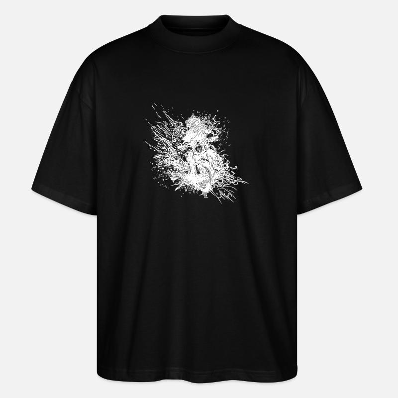 Motorradfahrer Geländefahrt - Stanley/Stella Oversized Unisex Bio T-Shirt Blaster 2.0 - Schwarz