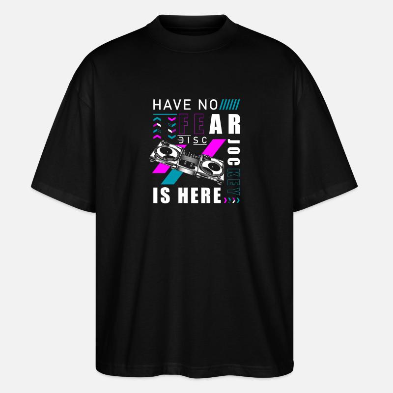 DJ Electro Spaß - Stanley/Stella Oversized Unisex Bio T-Shirt Blaster 2.0 - Schwarz