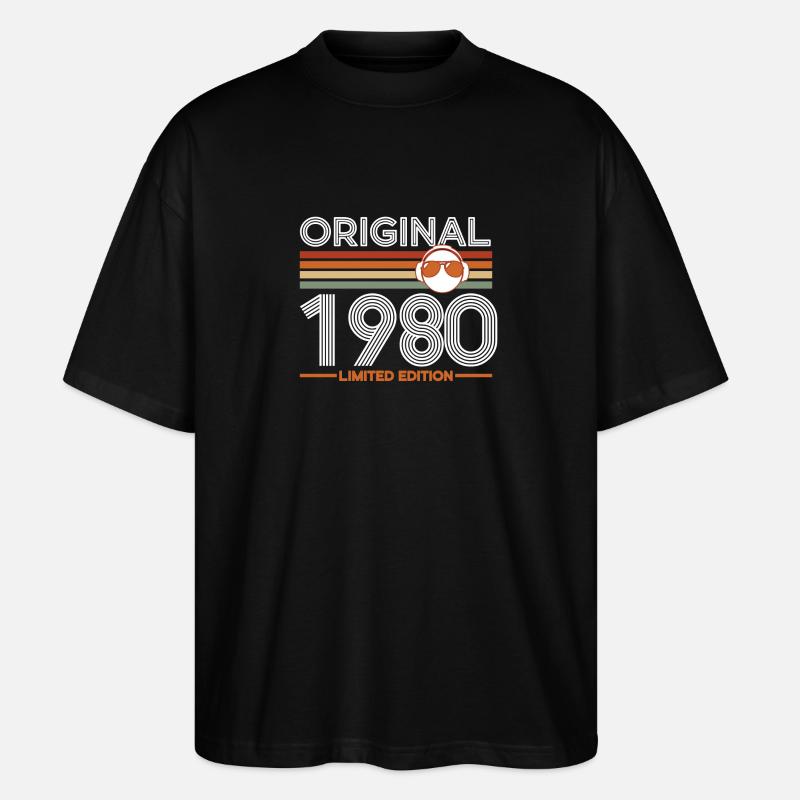 1980 - Stanley/Stella Oversized Unisex Bio T-Shirt Blaster 2.0 - Schwarz