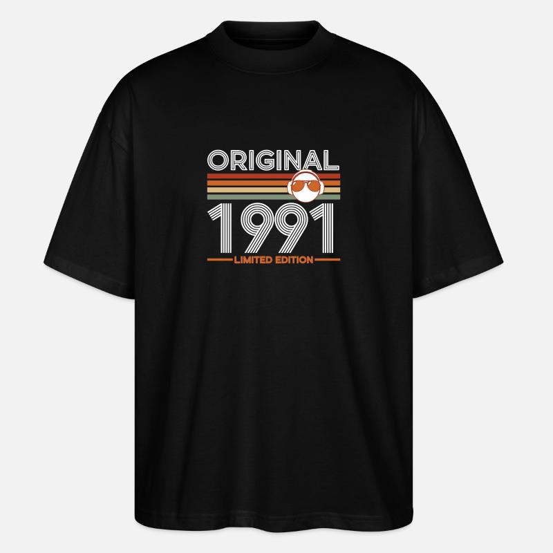 1991 - Stanley/Stella Oversized Unisex Bio T-Shirt Blaster 2.0 - Schwarz