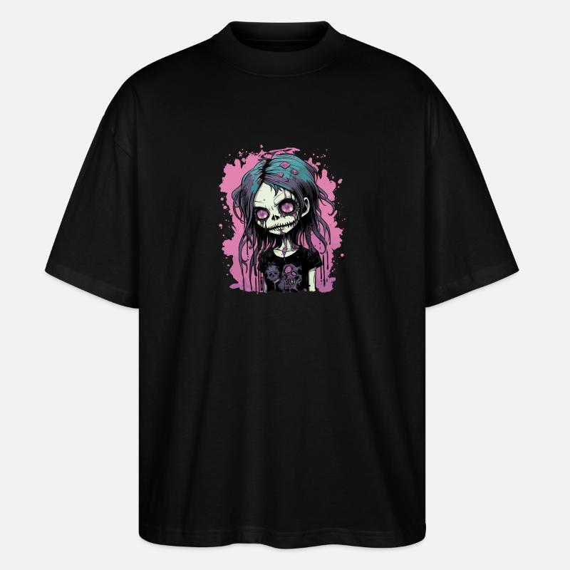 Zombie Emo Girl - Stanley/Stella Oversized Unisex Bio T-Shirt Blaster 2.0 - Schwarz