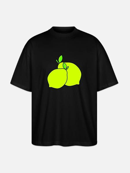 lemons - Stanley/Stella Oversized Unisex Organic T-shirt Blaster 2.0 - black