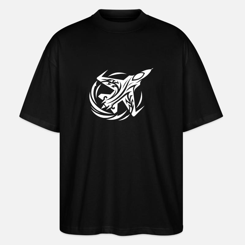 Modellflugzeug ferngesteuertes Kampfflugzeug - Stanley/Stella Oversized Unisex Bio T-Shirt Blaster 2.0 - Schwarz