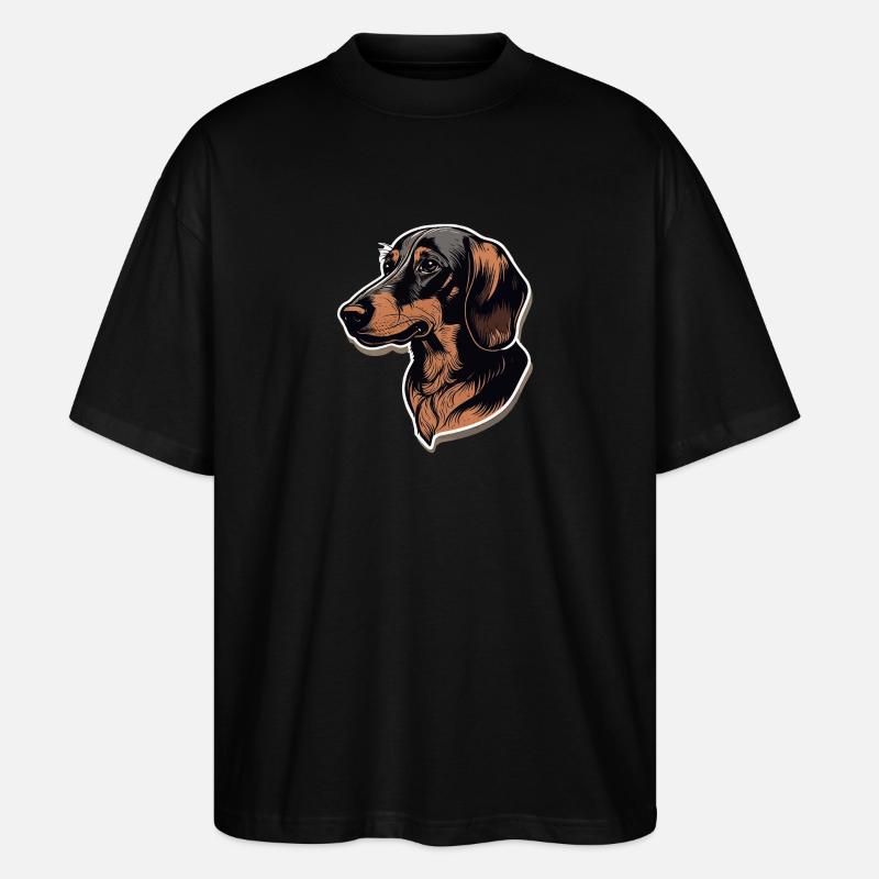 Teckel - T-shirt bio Blaster 2.0 coupe oversize Stanley/Stella Unisexe - noir