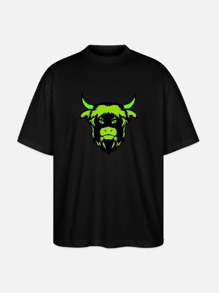 buffalo bull - Stanley/Stella Oversized Unisex Organic T-shirt Blaster 2.0 - black