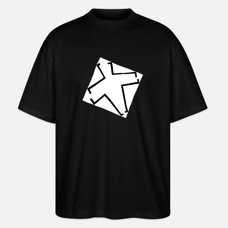 Bannière de la Fraternité - T-shirt bio Blaster 2.0 coupe oversize Stanley/Stella Unisexe - noir