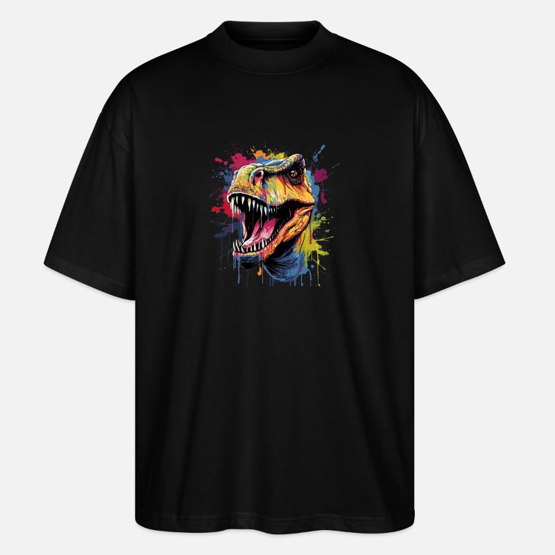 Dinosaure T-Rex - T-shirt bio Blaster 2.0 coupe oversize Stanley/Stella Unisexe - noir