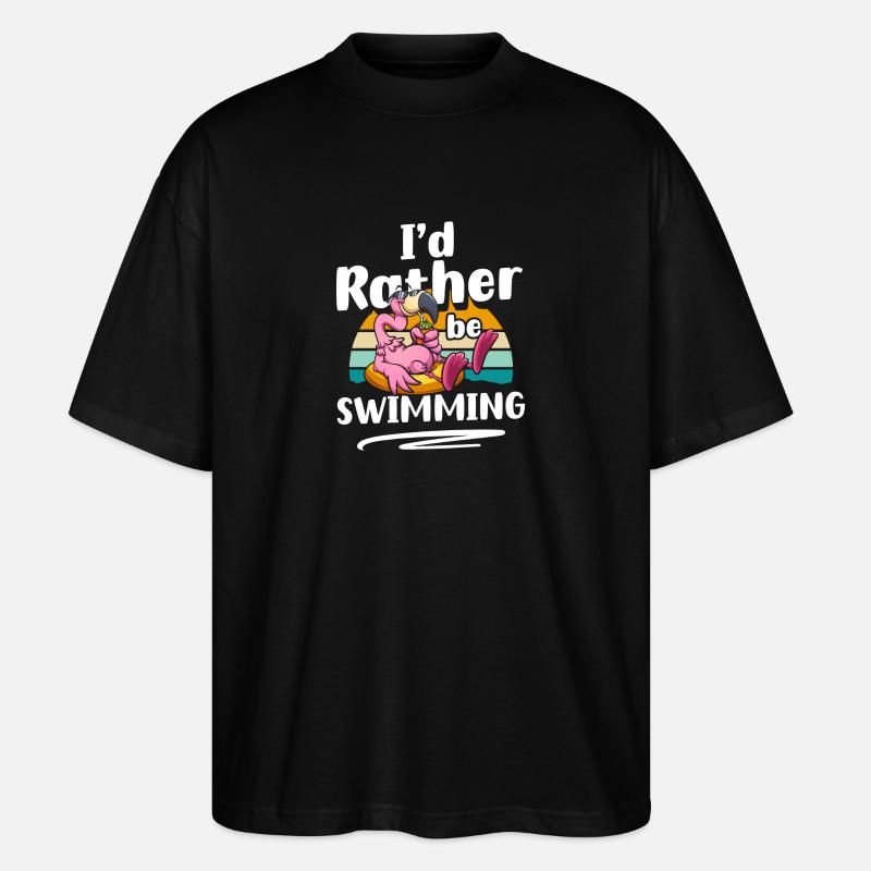 Natation, L’Eau, Soleil, Plongée - T-shirt bio Blaster 2.0 coupe oversize Stanley/Stella Unisexe - noir