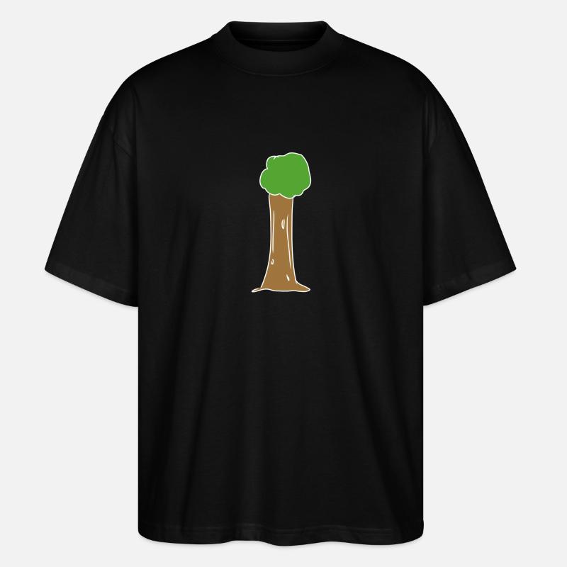 arbre, icône, nature, vert, plante - T-shirt bio Blaster 2.0 coupe oversize Stanley/Stella Unisexe - noir