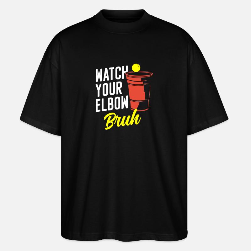 Beerpong Alcool Pong Drunk - T-shirt bio Blaster 2.0 coupe oversize Stanley/Stella Unisexe - noir