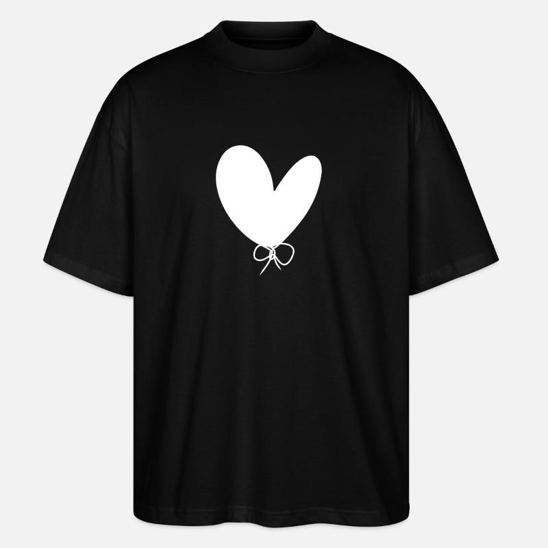Icône de cœur d’arc - T-shirt bio Blaster 2.0 coupe oversize Stanley/Stella Unisexe - noir