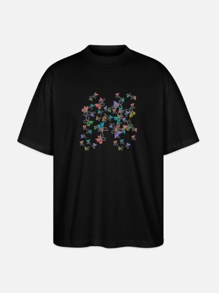 Vlinders, Gevoelens, Emotie, Pijn, Depressie - Stanley/Stella Uniseks oversized bio T-shirt Blaster 2.0 - zwart