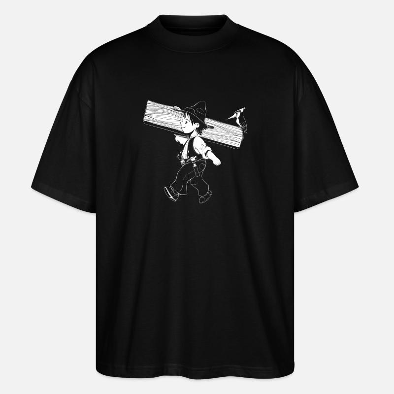 Charpentier - T-shirt bio Blaster 2.0 coupe oversize Stanley/Stella Unisexe - noir