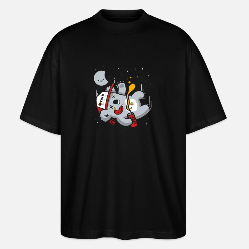 Schläfriger Koala oder betrunkener Dropbear? - Stanley/Stella Oversized Unisex Bio T-Shirt Blaster 2.0 - Schwarz
