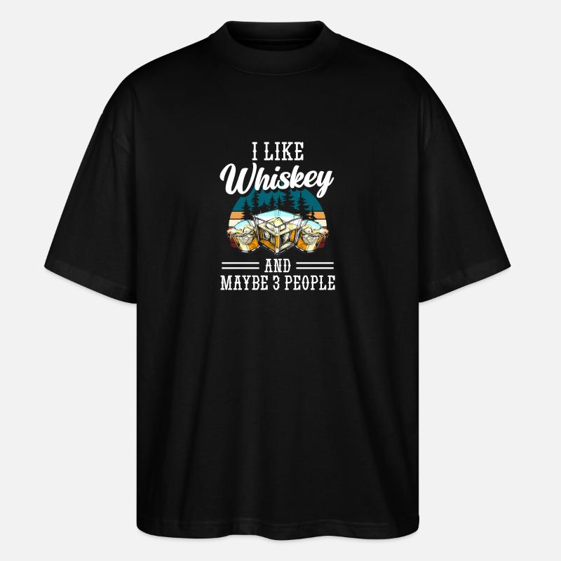 Schnaps Kellner Bar - Stanley/Stella Oversized Unisex Bio T-Shirt Blaster 2.0 - Schwarz
