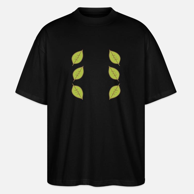 Pattern Leaf Leaves Frame Nature - Stanley/Stella Oversized Unisex Organic T-shirt Blaster 2.0 - black