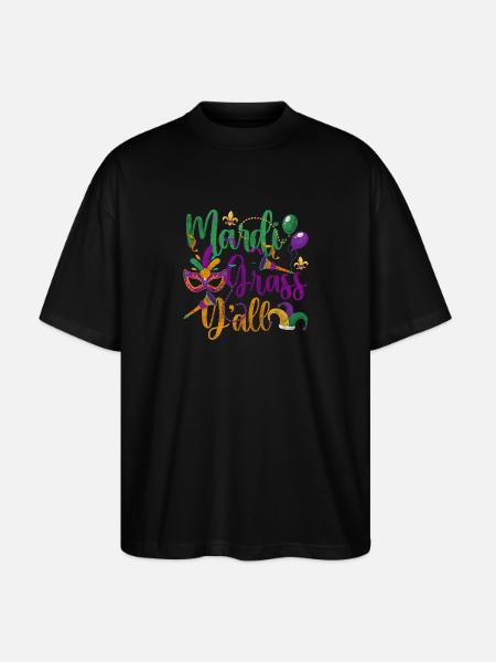 Parade Party Bunt Perlen - Stanley/Stella Oversized Unisex Bio T-Shirt Blaster 2.0 - Schwarz