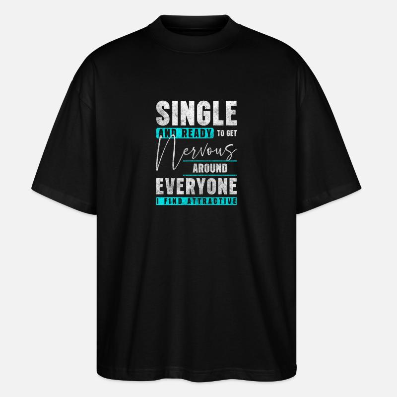 Relation Flirt d’amour - T-shirt bio Blaster 2.0 coupe oversize Stanley/Stella Unisexe - noir