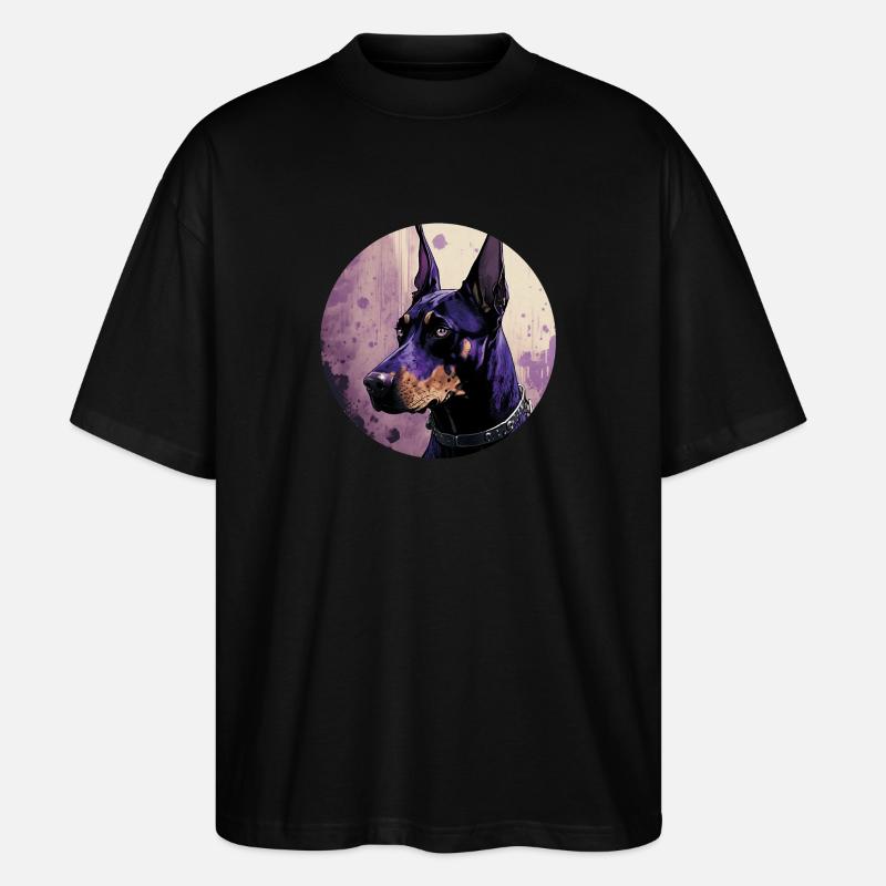 Cool Doberman - T-shirt bio Blaster 2.0 coupe oversize Stanley/Stella Unisexe - noir