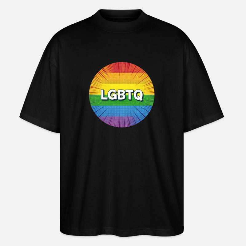 LGBTQ - T-shirt bio Blaster 2.0 coupe oversize Stanley/Stella Unisexe - noir