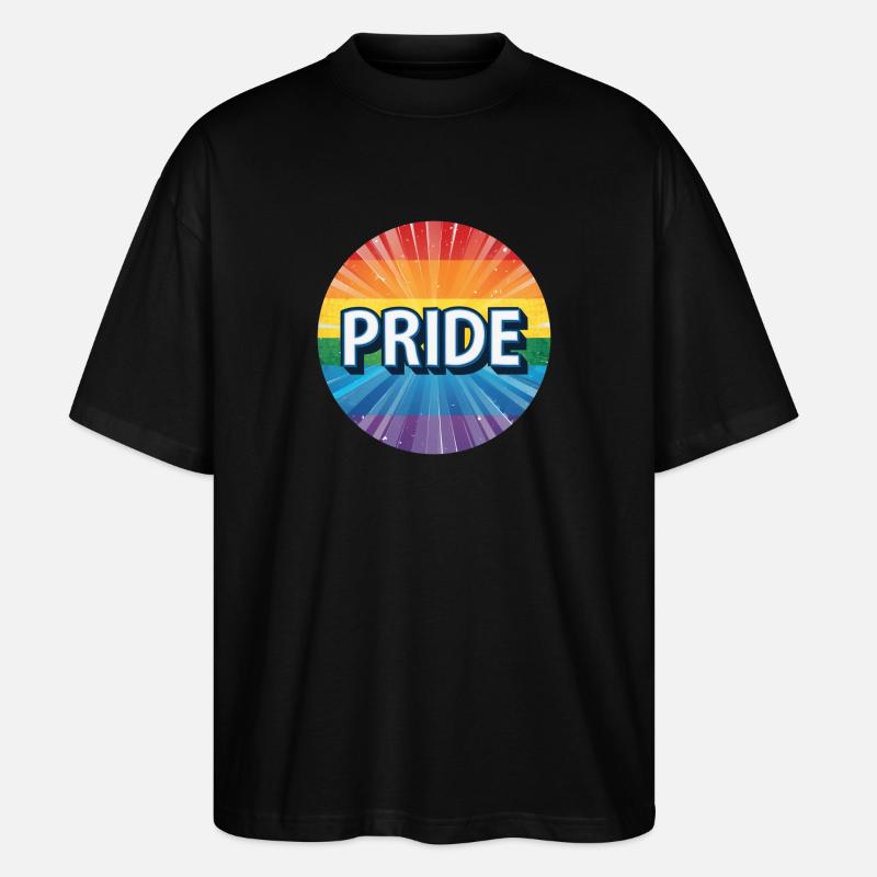 LGBTQ PRIDE - Stanley/Stella Oversized Unisex Bio T-Shirt Blaster 2.0 - Schwarz