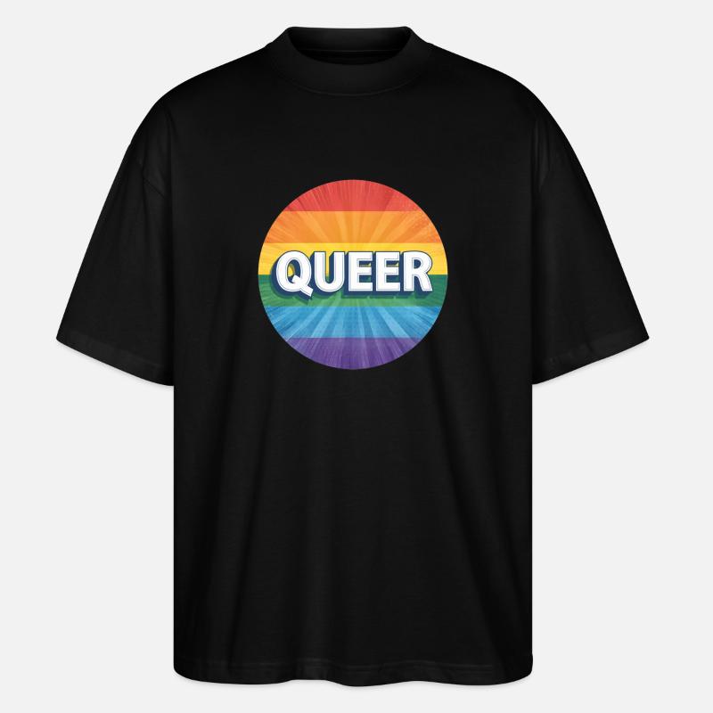 LGBTQ Queer - Stanley/Stella Oversized Unisex Bio T-Shirt Blaster 2.0 - Schwarz