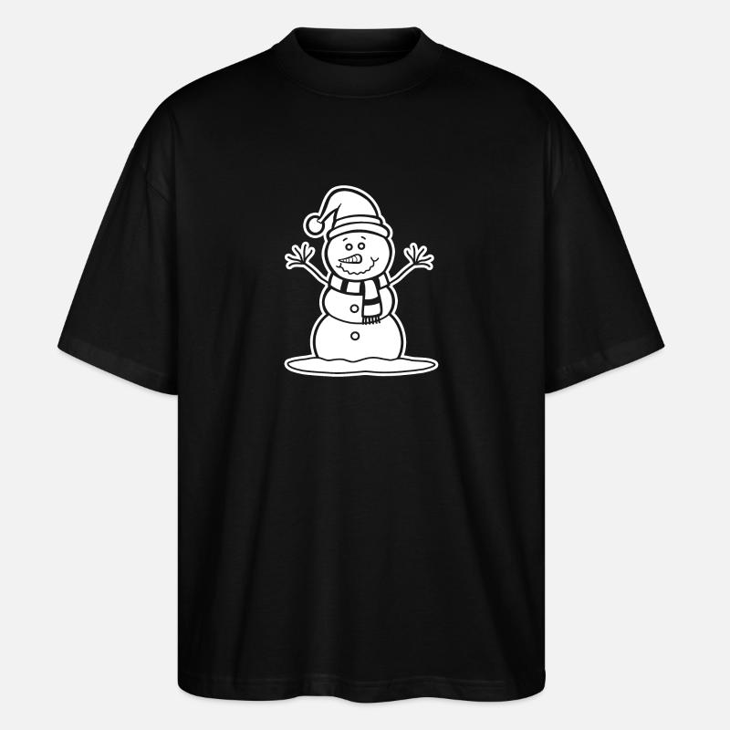 Schneemann - Stanley/Stella Oversized Unisex Bio T-Shirt Blaster 2.0 - Schwarz