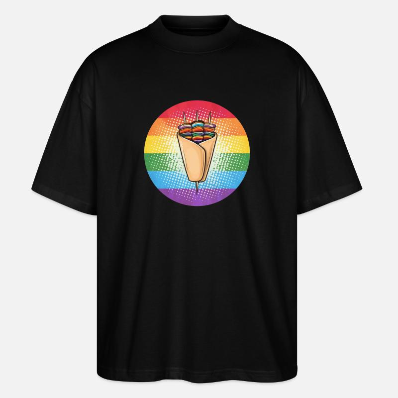 LGBTQ Kebab - Stanley/Stella Oversized Unisex Bio T-Shirt Blaster 2.0 - Schwarz