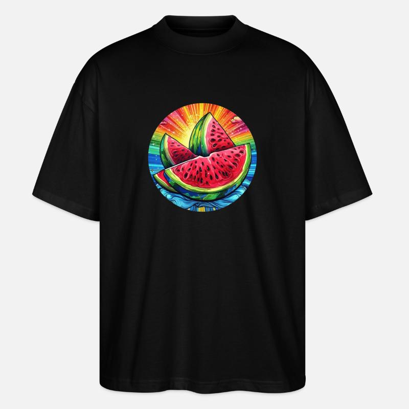 LGBTQ Melone - Stanley/Stella Oversized Unisex Bio T-Shirt Blaster 2.0 - Schwarz