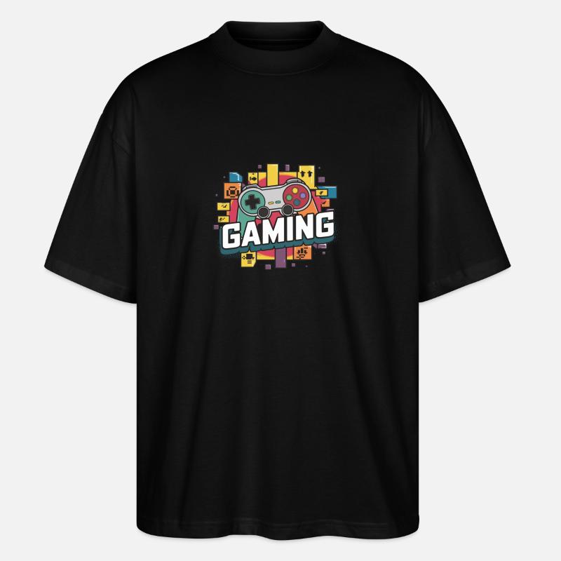 Gaming - Controller - Stanley/Stella Oversized Unisex Bio T-Shirt Blaster 2.0 - Schwarz