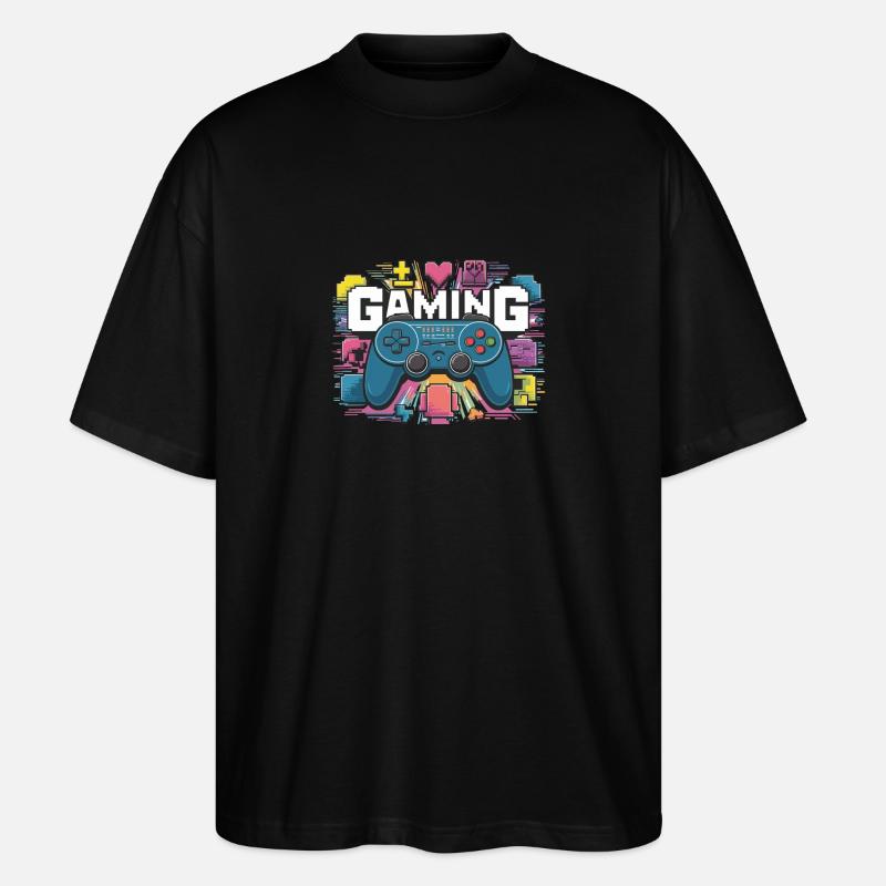 Gaming - Controller - Stanley/Stella Oversized Unisex Bio T-Shirt Blaster 2.0 - Schwarz