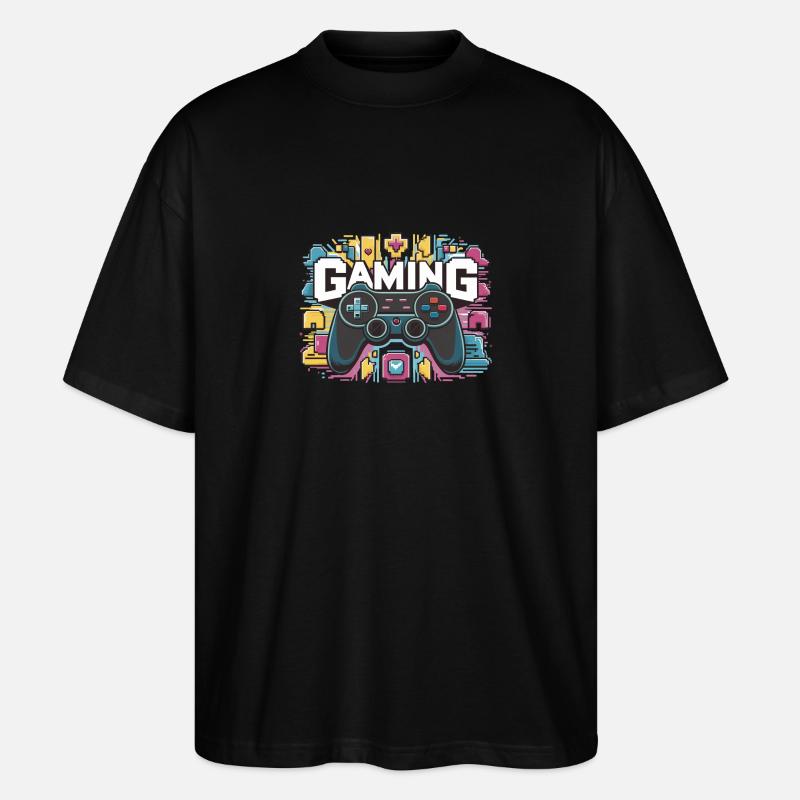 Gaming - Controller - Stanley/Stella Oversized Unisex Bio T-Shirt Blaster 2.0 - Schwarz