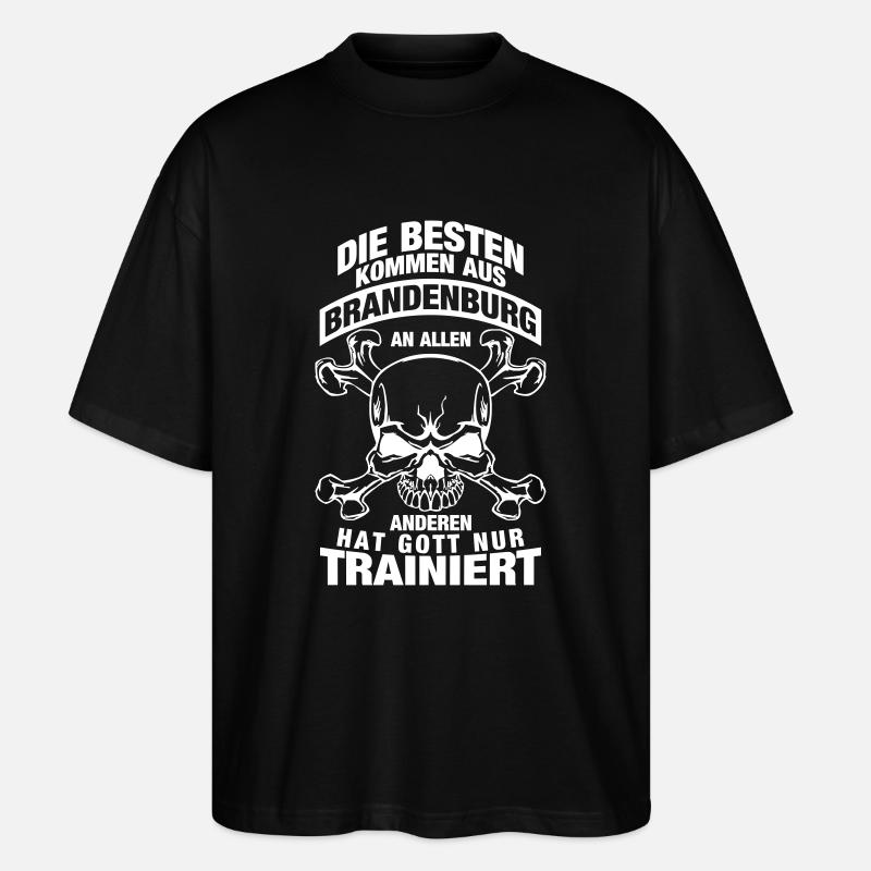 Brandenburg - Stanley/Stella Oversized Unisex Bio T-Shirt Blaster 2.0 - Schwarz