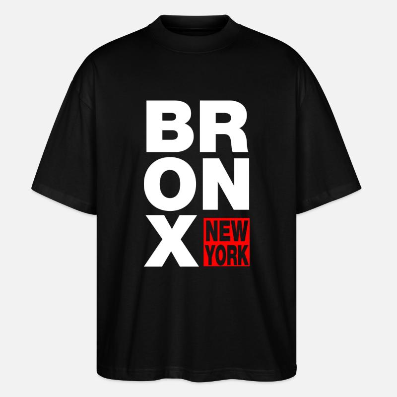 bronx new york - Stanley/Stella Oversized Unisex Bio T-Shirt Blaster 2.0 - Schwarz