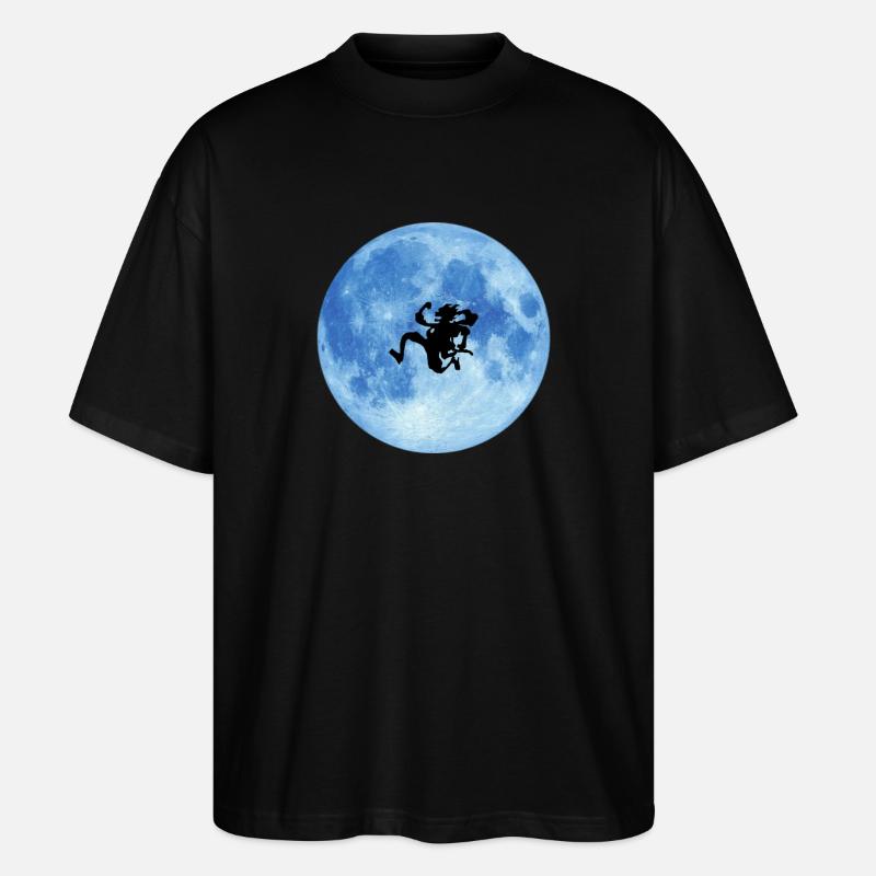 Gear 5 Luffy - Stanley/Stella Oversized Unisex Bio T-Shirt Blaster 2.0 - Schwarz