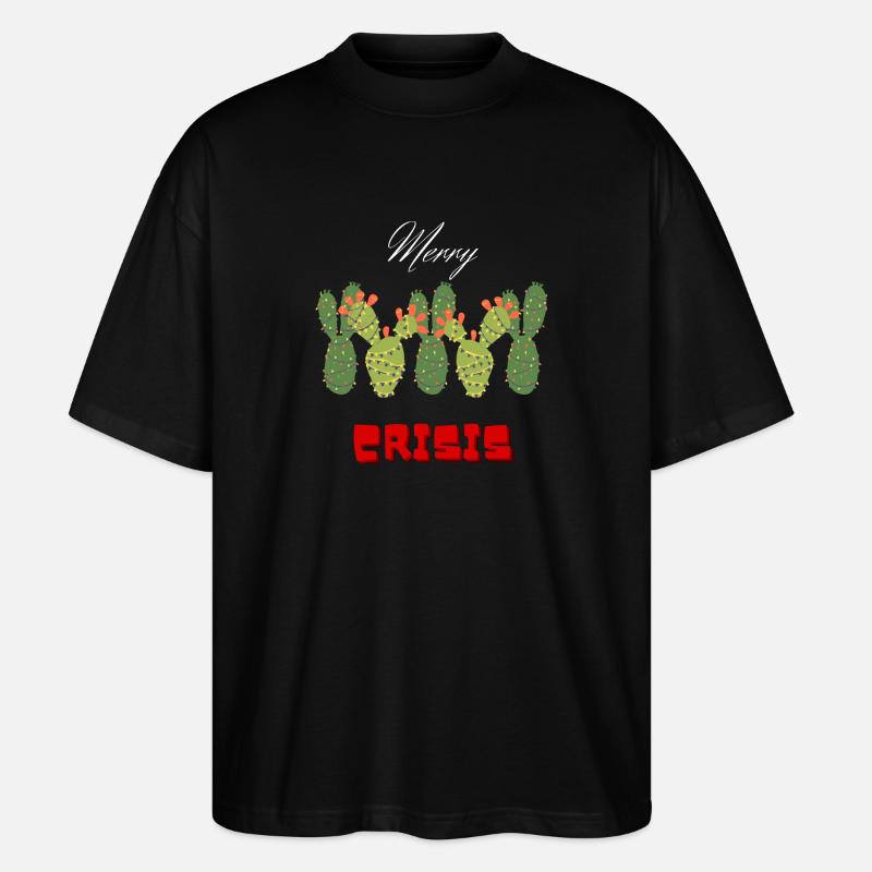 Merry Crisis - Stanley/Stella Oversized Unisex Bio T-Shirt Blaster 2.0 - Schwarz