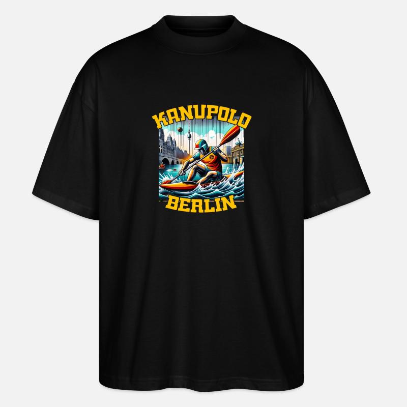 Kanupolo Berlin Graffiti - Stanley/Stella Oversized Unisex Bio T-Shirt Blaster 2.0 - Schwarz