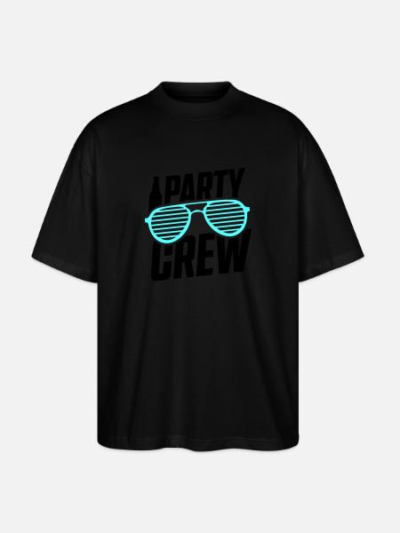 Équipe de fête - T-shirt bio Blaster 2.0 coupe oversize Stanley/Stella Unisexe - noir