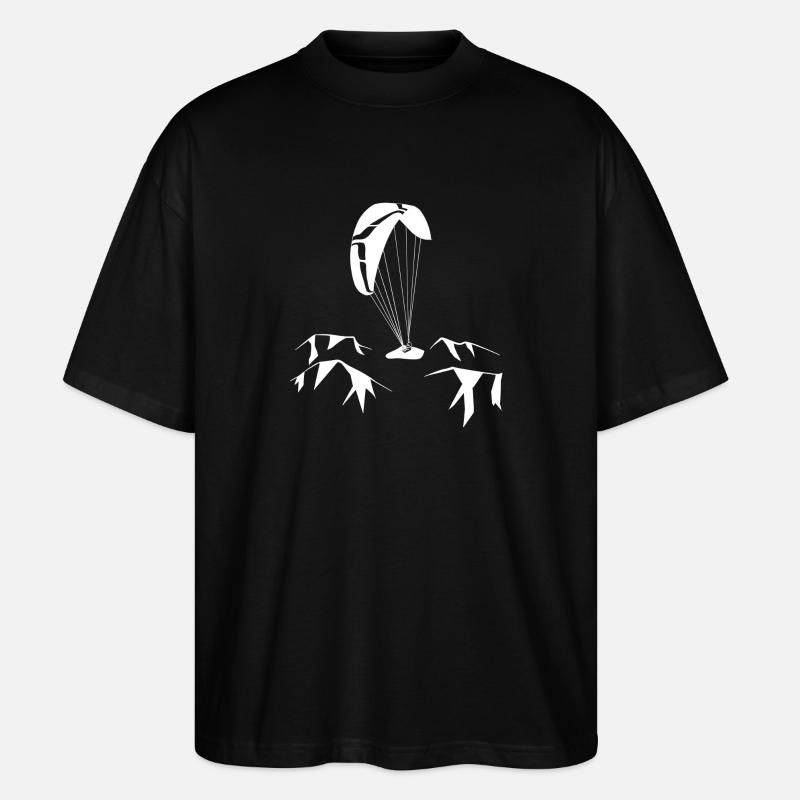 Gleitschirm - Stanley/Stella Oversized Unisex Bio T-Shirt Blaster 2.0 - Schwarz