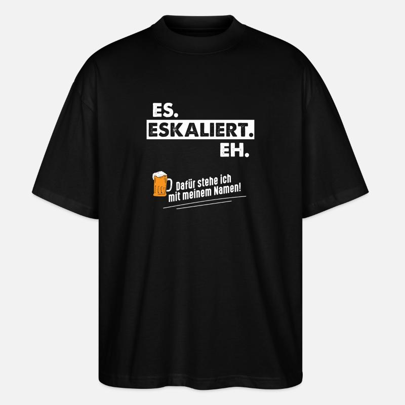 Es Eskaliert Eh - Stanley/Stella Oversized Unisex Bio T-Shirt Blaster 2.0 - Schwarz