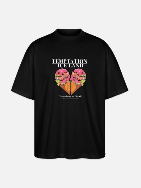 Temptation Ice Land Bo Graphic - Stanley/Stella Oversized Unisex Organic T-shirt Blaster 2.0 - black