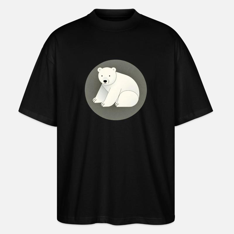 Süßer Eisbär - Stanley/Stella Oversized Unisex Bio T-Shirt Blaster 2.0 - Schwarz
