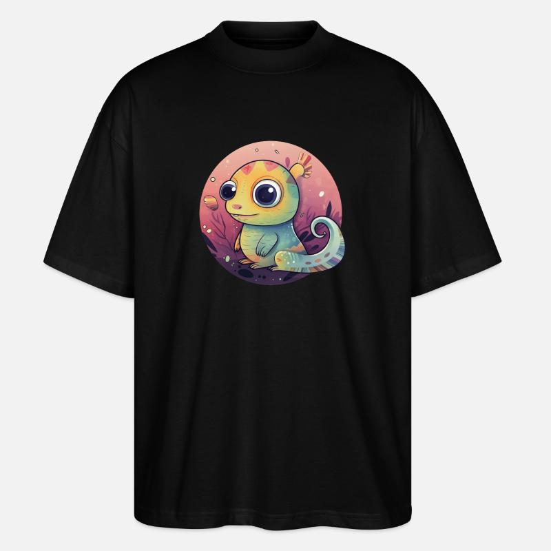 Crazy Echse - Stanley/Stella Oversized Unisex Bio T-Shirt Blaster 2.0 - Schwarz