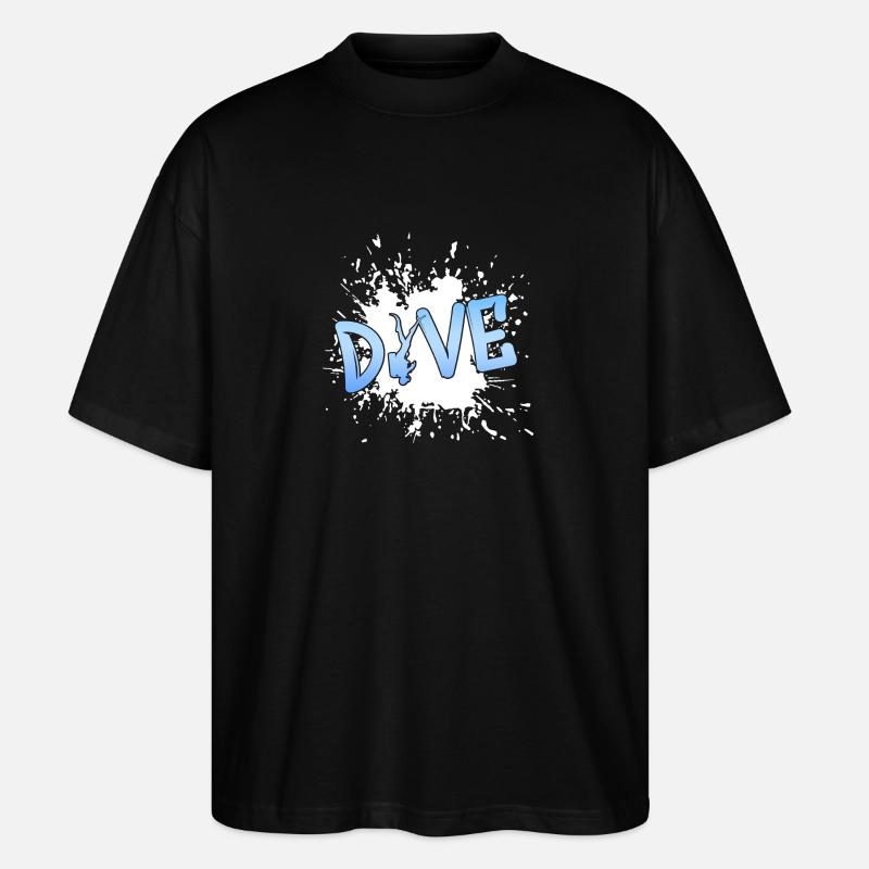 Dive Tauchen Scuba - Stanley/Stella Oversized Unisex Bio T-Shirt Blaster 2.0 - Schwarz